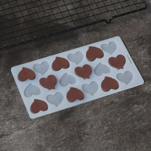 Silicone Multiple Hearts Garnishing Mould