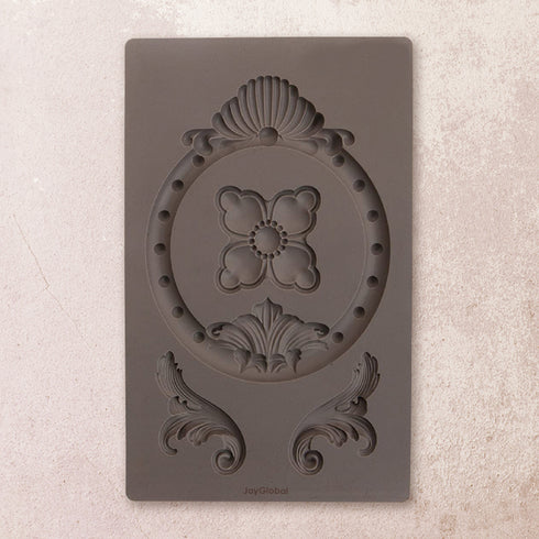 Silicone Vintage Oval Photo Frame Mould