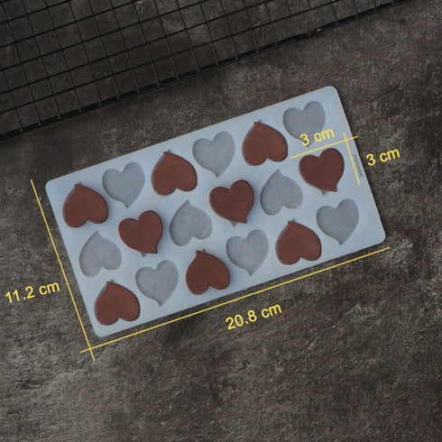 Silicone Multiple Hearts Garnishing Mould