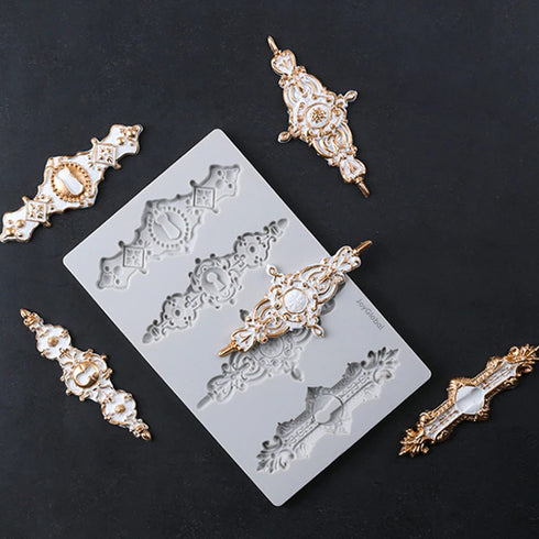 Silicone Vintage Relief Baroque Mould