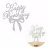 Happy Birthday Bowknot Cake Topper - Pack of 10 Pieces