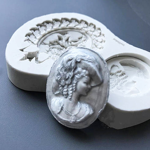 Silicone Face And Flower Mirror Mould