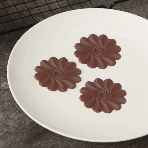 Silicone Ruffled Flower Garnishing Mould