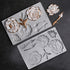 Silicone Mixed Flowers & Leaves Mould