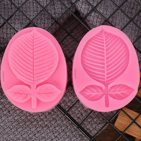 Silicone Leaf Impression Mould - 3D Effect