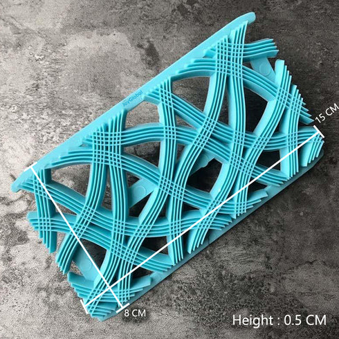 Food Grade Embosser for Fondant - Cross Lines Pattern