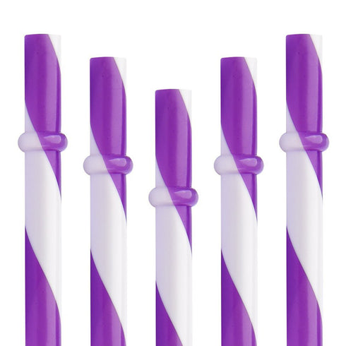 Plastic Straw Pipe - Purple