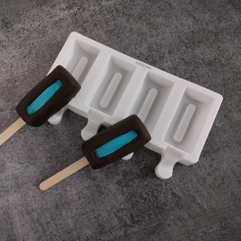 Silicone Ice Cream Popsicle Mould - 4 Cavity