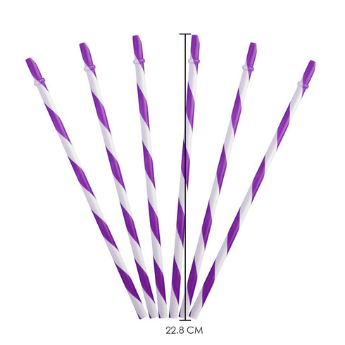 Plastic Straw Pipe - Purple