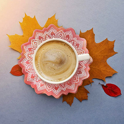 Flower Embossed Coaster Mould - Large Size