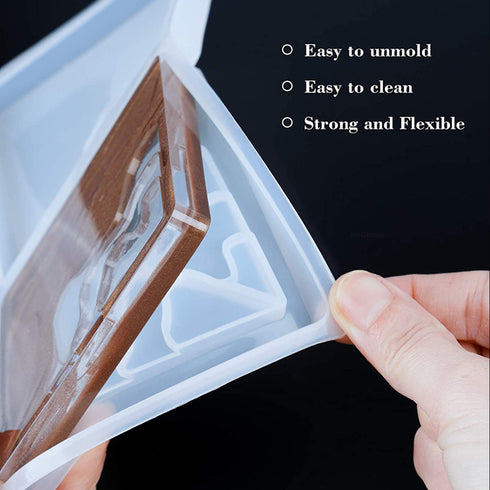 Silicone Wave Coaster Resin Mould