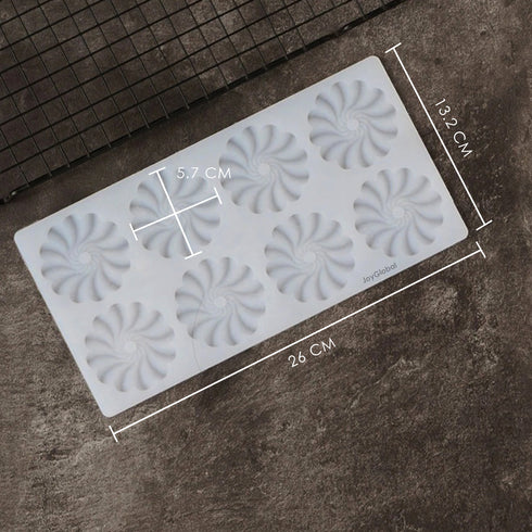 Silicone Ruffled Flower Garnishing Mould