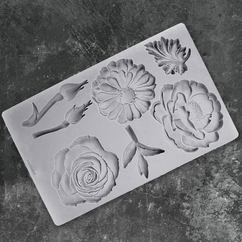 Silicone Mixed Flowers & Leaves Mould