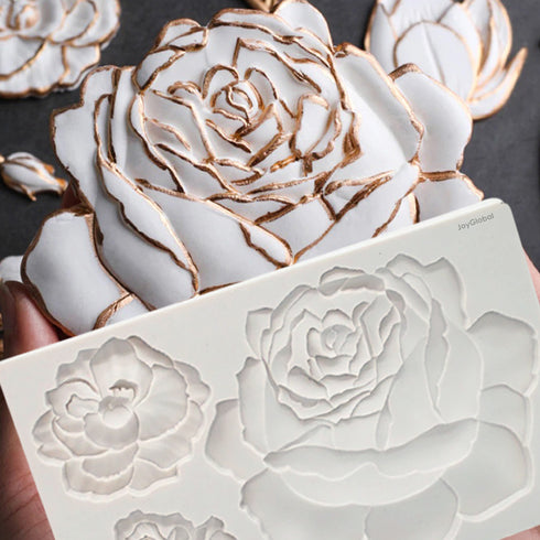 Silicone Etruscan Roses Mould