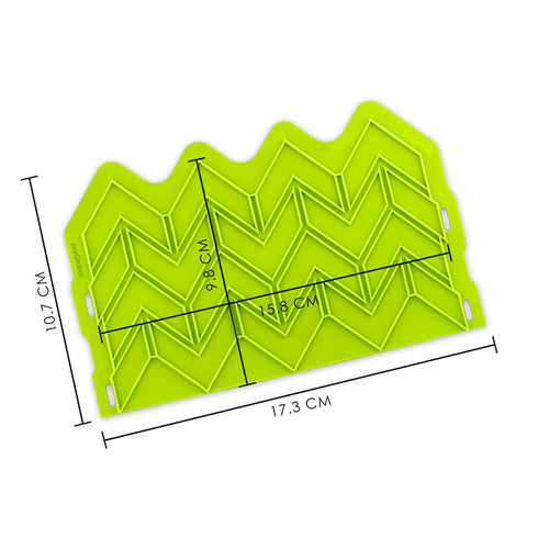 Silicone Moroccan Chevron Onlay