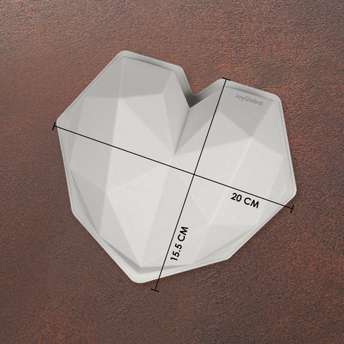 Silicone Diamond Heart Entremet Mould