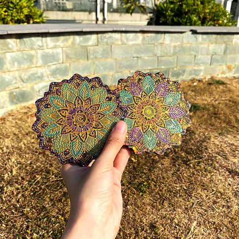 Flower Embossed Coaster Mould - Large Size