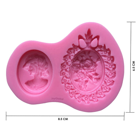 Silicone Face And Flower Mirror Mould