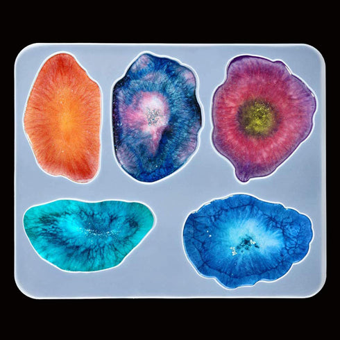 Silicone Mixed Coaster Resin Mould