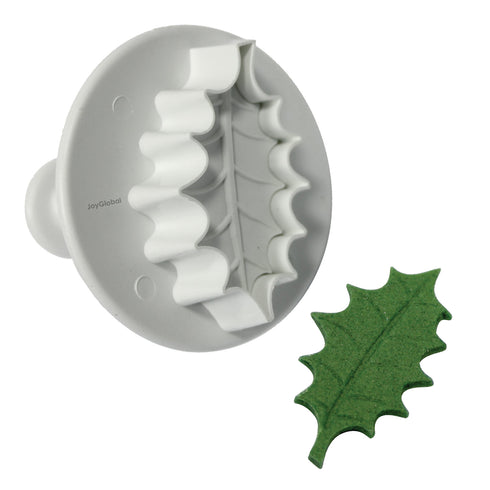 3 Piece/Set Holly Leaf Plunger Cutter