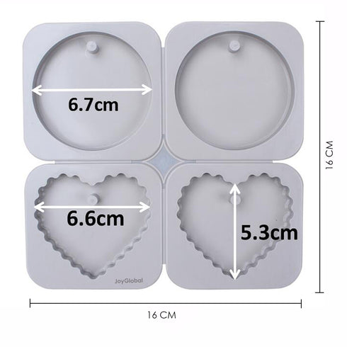 Versatile Silicone Heart Mold for Aromatherapy & Crafts