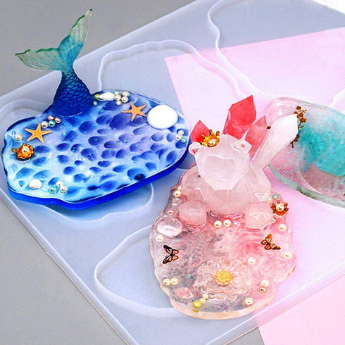 Silicone Mixed Coaster Resin Mould