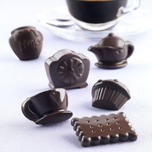 Silicone Biscuit Tea Pot Set Mould