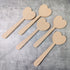 Heart Cake Hammer Set - Brown Wooden Smash Tool, 5 Pieces