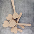 Heart Cake Hammer Set - Brown Wooden Smash Tool, 5 Pieces