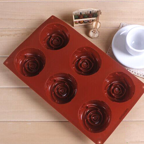 Silicone Rose Mould - 100 Grams