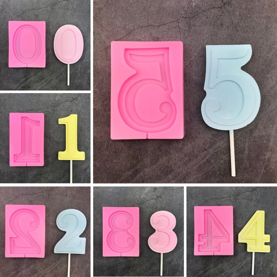 Silicone Number Moulds