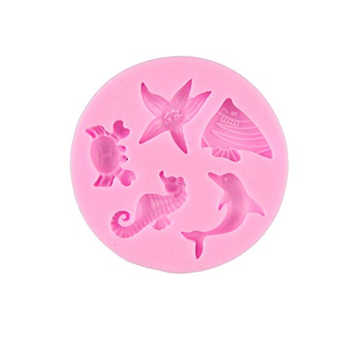 JoyGlobal 3D Sea Animals Silicone Mold for Baking