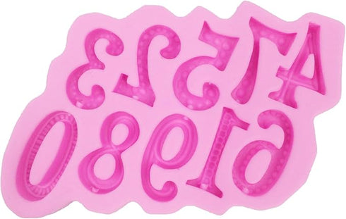 JoyGlobal Number Chocolate Cake Sugar Craft Silicone Mould