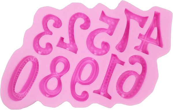 JoyGlobal Number Chocolate Cake Sugar Craft Silicone Mould