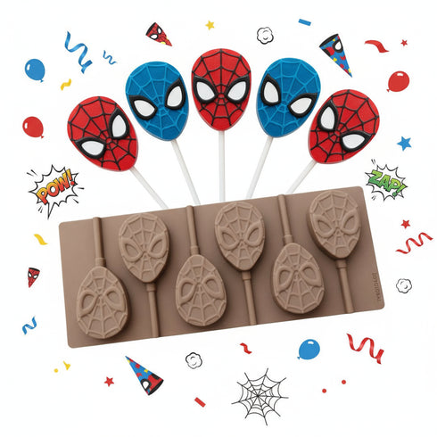 Spiderman Lollipop Silicone Mould - Design 2