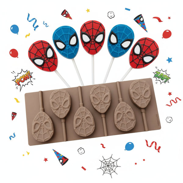 Spiderman Lollipop Silicone Mould - Design 2
