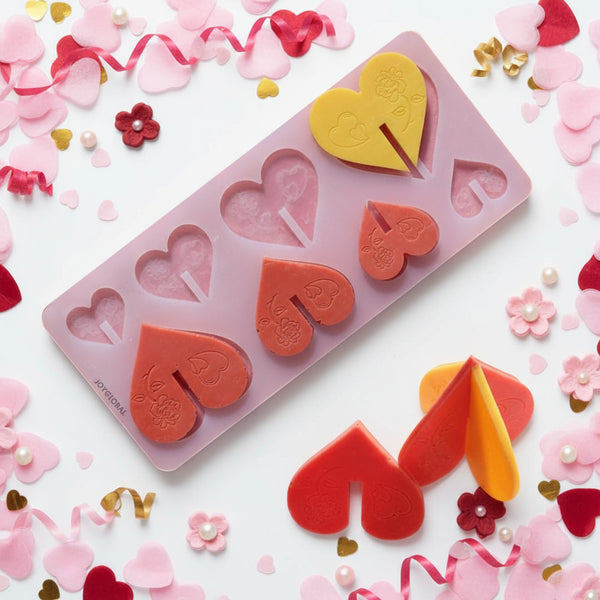 Silicone Designer Heart Garnishing Mould