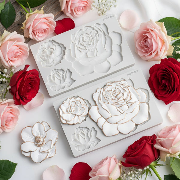 Silicone Etruscan Roses Mould