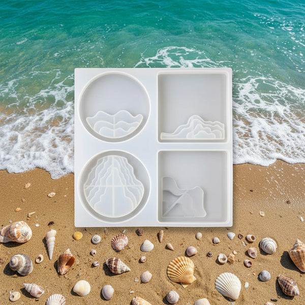 Silicone Wave Coaster Resin Mould