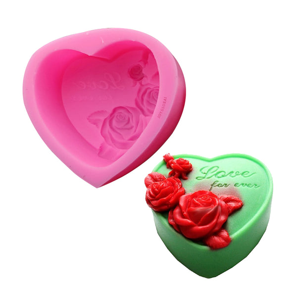 Silicone Heart Shape Love Forever Mould