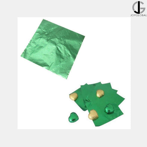 Aluminium Chocolate Wrappers- Green