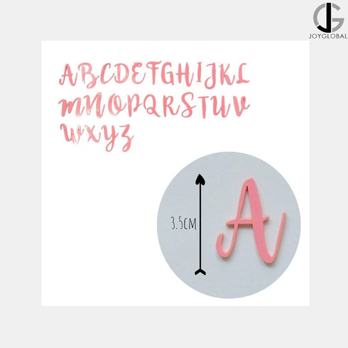 JoyGlobal Alphabet Sweet Stamp - Cake Decoration Tool