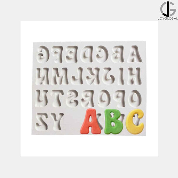 Silicone Groovy Alphabet Mould