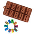 Silicone Number Chocolate Mould