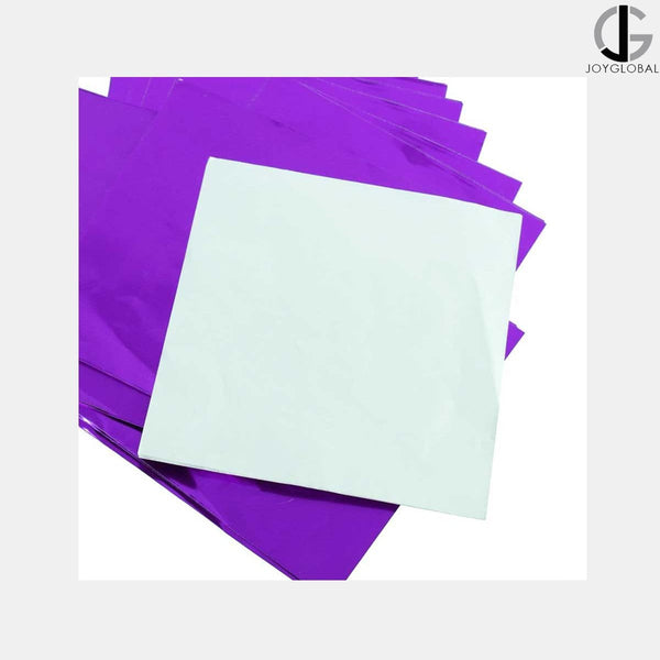 JoyGlobal Aluminum Foil Wrappers - Purple