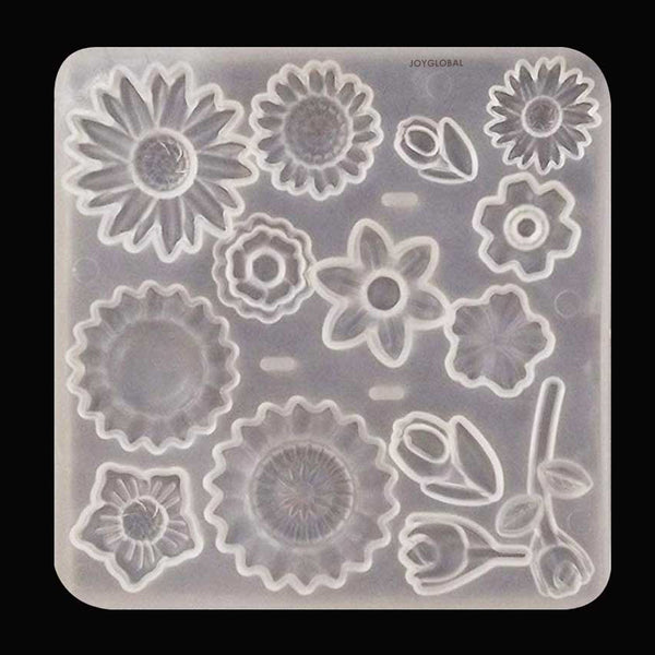 Transparent Silicone Flowers Pattern Mould
