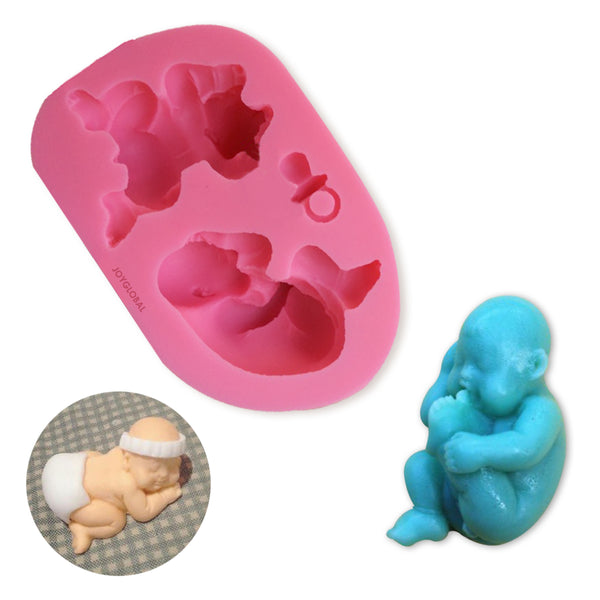 Silicone Sleeping Baby Mould - Heavy Quality