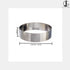 Round Stainless Steel Cake Ring Diameter: 7 Inch Depth: 2 Inch