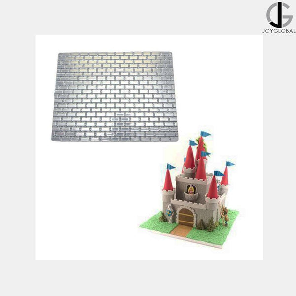 Brick Oval and Cobblestone Pattern Texture Mat