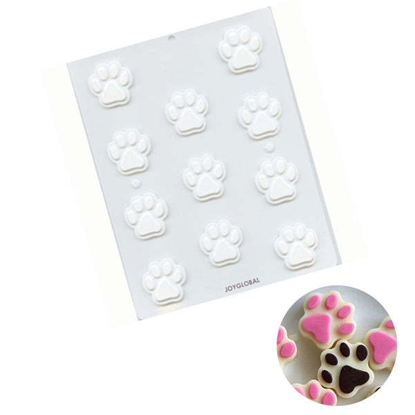 Plastic Dog Paw Chocolate Mould